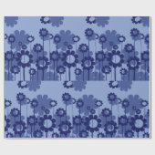 紫色の花 ラッピングペーパー (フラット)