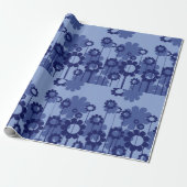 紫色の花 ラッピングペーパー (アンロールド)