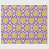 紫色の花 ラッピングペーパー (フラット)