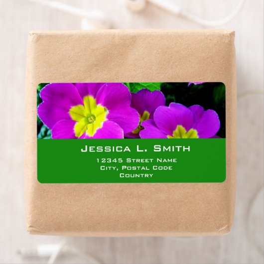 紫色の花 ラベル (インサイチュ)