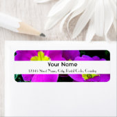 紫色の花 ラベル (インサイチュ)