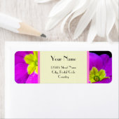 紫色の花 ラベル (インサイチュ)