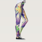 紫色の花 レギンス (右)