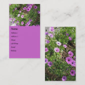 紫色の花 名刺 (正面/裏面)
