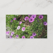 紫色の花 名刺 (裏面)