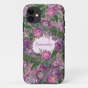 紫色の花(名前) iPhone 11 ケース