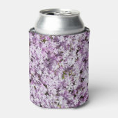 紫色の花、夏の新鮮な背景。 缶クーラー (缶正面)
