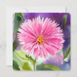 紫色の花 招待状