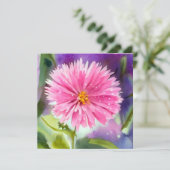 紫色の花 招待状 (スタンド正面)