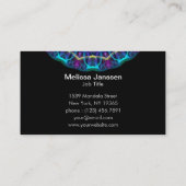 紫色の花-曼荼羅 名刺 (裏面)