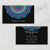 紫色の花-曼荼羅 名刺 (正面/裏面)