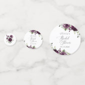 紫色の花、梅の花、ぼほ、ブライダルシャワー コンフェッティ (正面)