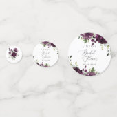 紫色の花、梅の花、ぼほ、ブライダルシャワー コンフェッティ (裏面)