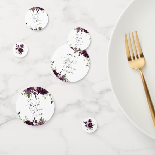 紫色の花、梅の花、ぼほ、ブライダルシャワー コンフェッティ (グループ)