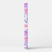 紫色の花:水彩フローラ優雅さ。 Case-Mate iPhoneケース (裏面 / 右)