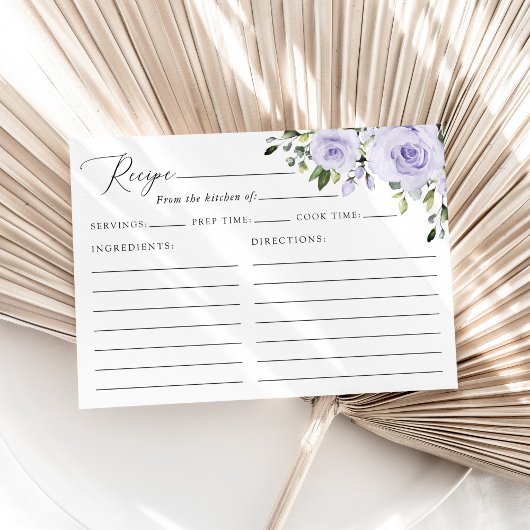 紫色の花、緑、ブライダルシャワーレシピ