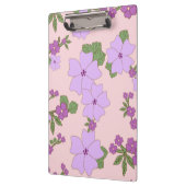 紫色の花、花柄、花柄 クリップボード (左)