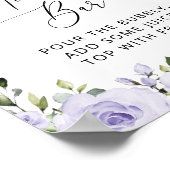 紫色の花，薄紫の花，ボホ，桃佐バー ポスター (角)