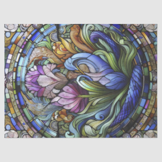 紫色の花 薄葉紙