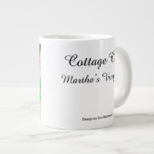 紫色の花 – Martha's Vineヤード ジャンボコーヒーマグカップ (正面右)