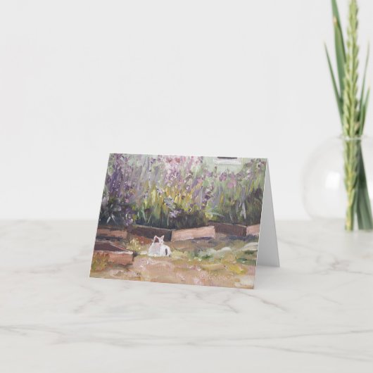 「紫色の花」Notecardの間で カード (正面)