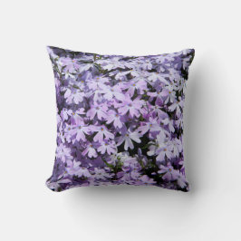 紫色の花(Phlox)枕 クッション
