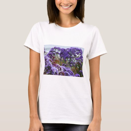 紫色の花 Tシャツ (正面)