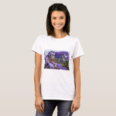 紫色の花 Tシャツ (正面フル)