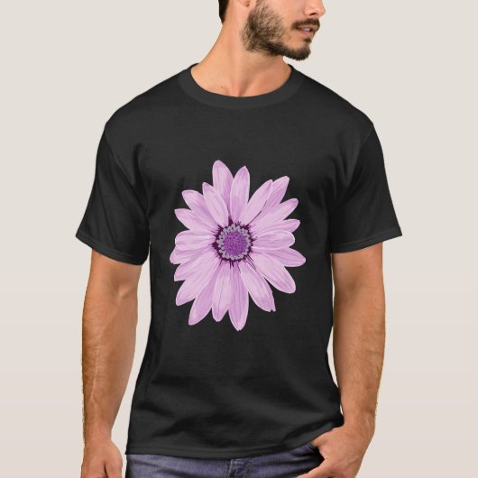 紫色の花 Tシャツ (正面)
