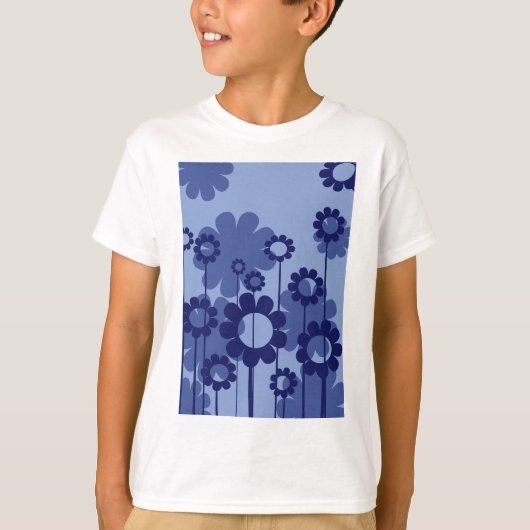 紫色の花 Tシャツ (正面)