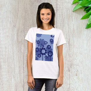 紫色の花 Tシャツ