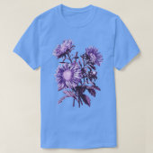 紫色の花 Tシャツ (デザイン正面)