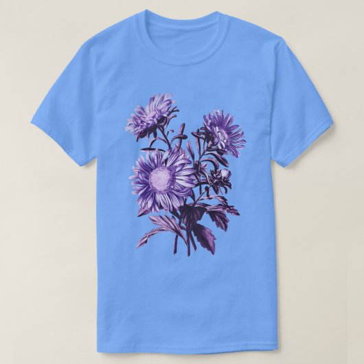 紫色の花 Tシャツ (デザイン正面)