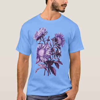 紫色の花 Tシャツ
