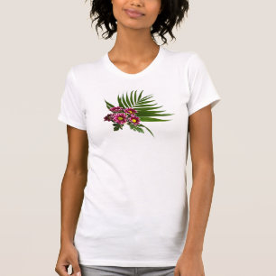 紫色の花 Tシャツ