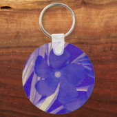 紫色の花Keychain キーホルダー (正面)