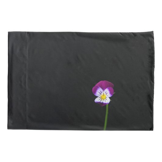 紫色の花pccna 枕カバー (裏面)