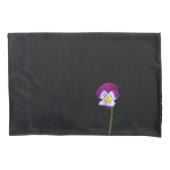 紫色の花pccna 枕カバー (正面)