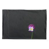 紫色の花pccnm 枕カバー (裏面)