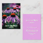 紫色の花RHS Wisley日付を保存 ノートカード (正面/裏面)