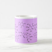 紫色の茶そしてコーヒーの化学 コーヒーマグカップ (中央)