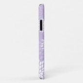 紫色の菊の花柄パターン Case-Mate iPhoneケース (裏面/右)