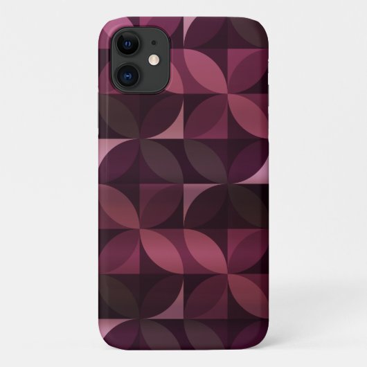 紫色の葉のパタモダンーン Case-Mate iPhoneケース (裏面)