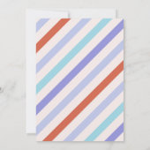 紫色の葉ホリーベリー写真クリスマスカード 招待状 (裏面)