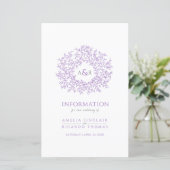 紫色の葉客結婚客の情報 (スタンド正面)