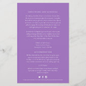 紫色の葉客結婚客の情報 (裏面)