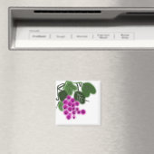 紫色の葡萄と緑葉の マグネット (インサイチュ (食洗機))
