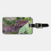 紫色の葡萄オンつる植物 ラゲッジタグ (正面横)