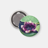 紫色の蓮の花フォトマグネット紫色の蓮 マグネット (正面/裏面)