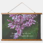 紫色の薄紫の花は雨のタペストリぶら下がったーの後に 吊り下げ型タペストリー (正面)